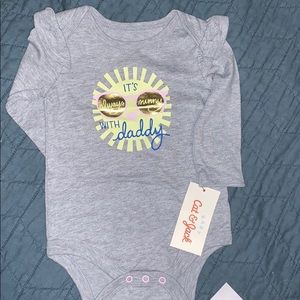Always sunny with daddy bodysuit baby onesie cat jack Father's day